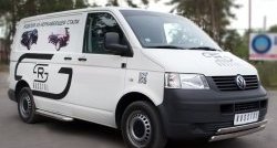 29 599 р. Широкая защита порогов SLITKOFF Volkswagen Transporter T5 дорестайлинг (2003-2009)  с доставкой в г. Майкоп. Увеличить фотографию 4
