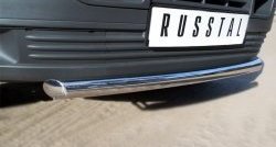 15 799 р. Одинарная защита переднего бампера SLITKOFF диаметром 63 мм Volkswagen Transporter T5 дорестайлинг (2003-2009)  с доставкой в г. Майкоп. Увеличить фотографию 3
