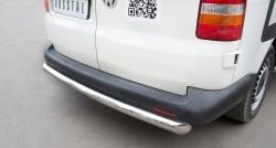 16 599 р. Защита заднего бампера (Ø76 мм, нержавейка) SLITKOFF  Volkswagen Transporter  T5 (2003-2009) дорестайлинг  с доставкой в г. Майкоп. Увеличить фотографию 2