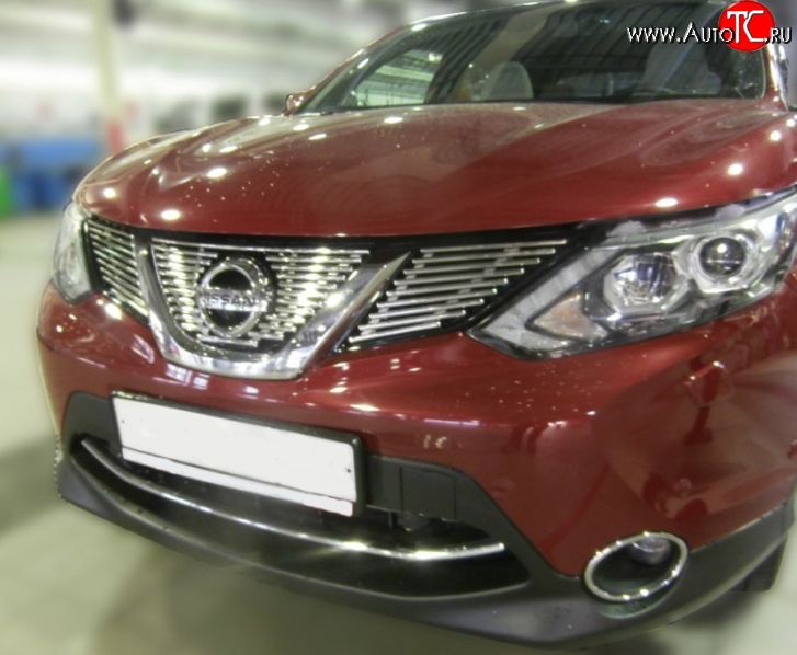 6 599 р. Декоративная вставка решетки радиатора (J11) Berkut  Nissan Qashqai  2 (2013-2019) J11 дорестайлинг  с доставкой в г. Майкоп