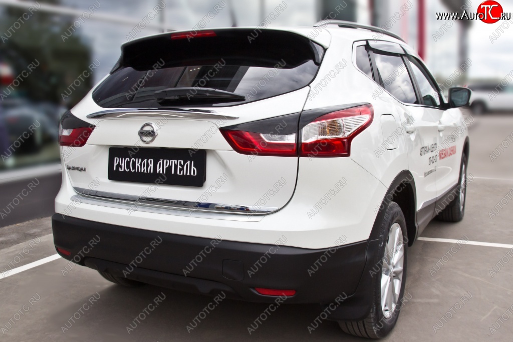 769 р. Реснички на фонари RA  Nissan Qashqai  2 (2017-2022) J11 рестайлинг (Неокрашенные)  с доставкой в г. Майкоп