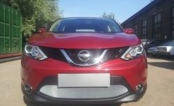 1 539 р. Сетка на бампер Russtal (хром) Nissan Qashqai 2 J11 рестайлинг (2017-2022)  с доставкой в г. Майкоп. Увеличить фотографию 3