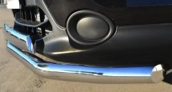 13 499 р. Защита переднего бампера (2 трубыØ75х42 и 63 мм, нержавейка) Russtal Nissan Qashqai 2 J11 дорестайлинг (2013-2019)  с доставкой в г. Майкоп. Увеличить фотографию 3