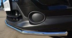 13 699 р. Одинарная защита переднего бампера диаметром 42 мм SLITKOFF Nissan Qashqai 2 J11 дорестайлинг (2013-2019)  с доставкой в г. Майкоп. Увеличить фотографию 3