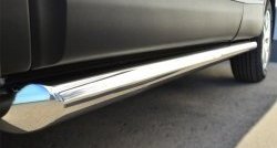 70 999 р. Защита порогов из круглой трубы диаметром 63 мм Russtal Nissan Qashqai 2 J11 дорестайлинг (2013-2019) (Защита порогов с со скосами на торцах (вариант 1))  с доставкой в г. Майкоп. Увеличить фотографию 4