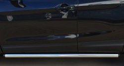 70 999 р. Защита порогов из круглой трубы диаметром 63 мм Russtal Nissan Qashqai 2 J11 дорестайлинг (2013-2019) (Защита порогов с со скосами на торцах (вариант 1))  с доставкой в г. Майкоп. Увеличить фотографию 6