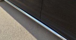 70 999 р. Защита порогов из круглой трубы диаметром 63 мм Russtal Nissan Qashqai 2 J11 дорестайлинг (2013-2019) (Защита порогов с со скосами на торцах (вариант 1))  с доставкой в г. Майкоп. Увеличить фотографию 7