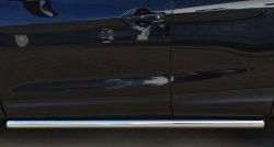 70 999 р. Защита порогов из круглой трубы диаметром 63 мм Russtal Nissan Qashqai 2 J11 дорестайлинг (2013-2019) (Защита порогов с со скосами на торцах (вариант 1))  с доставкой в г. Майкоп. Увеличить фотографию 9