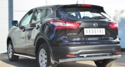 24 649 р. Широкая защита порогов SLITKOFF  Nissan Qashqai  2 (2013-2019) J11 дорестайлинг  с доставкой в г. Майкоп. Увеличить фотографию 3