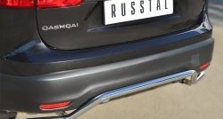 14 399 р. Защита заднего бампера (Ø42 мм волна, нержавейка) SLITKOFF  Nissan Qashqai  2 (2013-2019) J11 дорестайлинг  с доставкой в г. Майкоп. Увеличить фотографию 2