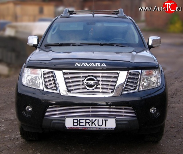 5 799 р. Декоративная вставка воздухозаборника (рестайлинг) Berkut Nissan Pathfinder R51 рестайлинг (2009-2014)  с доставкой в г. Майкоп