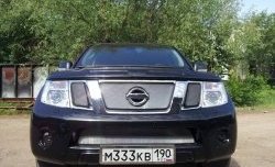 1 539 р. Нижняя сетка на бампер Russtal (хром) Nissan Pathfinder R51 рестайлинг (2009-2014)  с доставкой в г. Майкоп. Увеличить фотографию 3