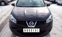 15 249 р. Одинарная защита переднего бампера диаметром 63 мм SLITKOFF Nissan Qashqai +2 1 J10 рестайлинг (2010-2014)  с доставкой в г. Майкоп. Увеличить фотографию 2