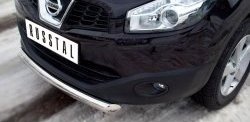 15 349 р. Одинарная защита переднего бампера диаметром 76 мм SLITKOFF Nissan Qashqai +2 1 J10 рестайлинг (2010-2014)  с доставкой в г. Майкоп. Увеличить фотографию 3