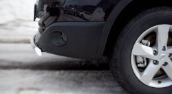 11 499 р. Защита переднего бампера (Ø75х42 мм, нержавейка) Russtal Nissan Qashqai +2 1 J10 рестайлинг (2010-2014)  с доставкой в г. Майкоп. Увеличить фотографию 4