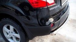 15 249 р. Одинарная защита заднего бампера из трубы диаметром 63 мм SLITKOFF Nissan Qashqai +2 1 J10 рестайлинг (2010-2014)  с доставкой в г. Майкоп. Увеличить фотографию 2