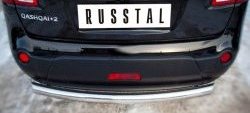 14 499 р. Одинарная защита заднего бампера из трубы диаметром 76 мм SLITKOFF Nissan Qashqai +2 1 J10 рестайлинг (2010-2014)  с доставкой в г. Майкоп. Увеличить фотографию 2