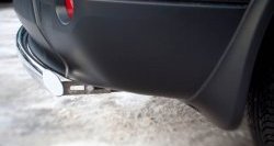 11 599 р. Защита заднего бампера (Ø75x42 мм, нержавейка) Russtal Nissan Qashqai +2 1 J10 рестайлинг (2010-2014)  с доставкой в г. Майкоп. Увеличить фотографию 3