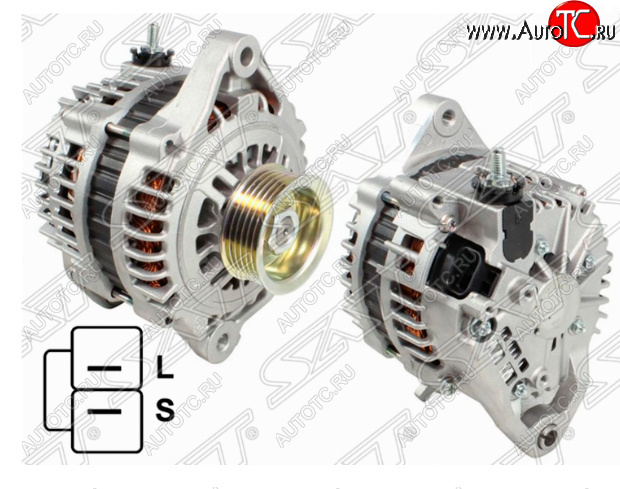 9 599 р. Генератор SAT (12V/80A) Nissan Primera 3 универсал P12 (2002-2008)  с доставкой в г. Майкоп