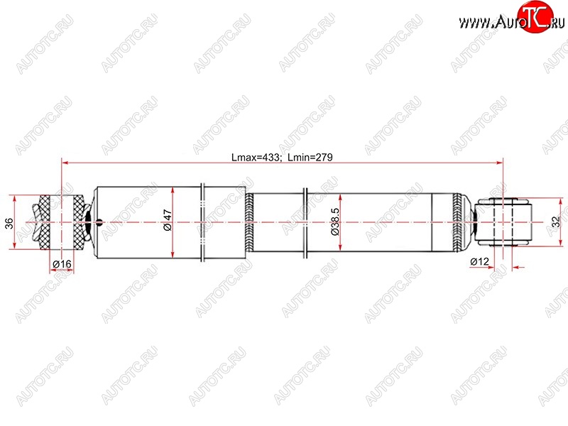 1 789 р. Амортизатор задний LH=RH SAT Nissan Expert дорестайлинг (1998-2002)  с доставкой в г. Майкоп