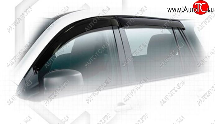 1 999 р. Дефлектора окон CA-Plastiс Nissan AD Y12 дорестайлинг (2006-2016) (Classic полупрозрачный, Без хром.молдинга, Крепление только на скотч)  с доставкой в г. Майкоп
