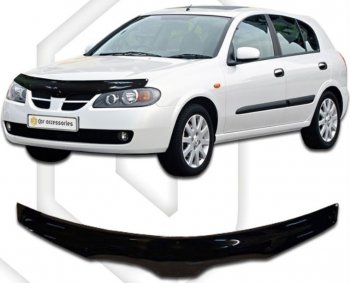 Дефлектор капота CA-Plastic Nissan Almera N16 седан дорестайлинг (2000-2003)