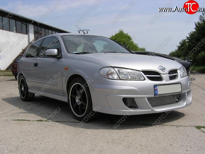 24 999 р. Передний бампер Rieger Nissan Almera N16 седан дорестайлинг (2000-2003)  с доставкой в г. Майкоп