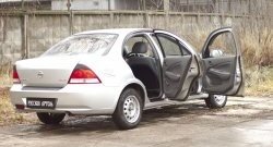 1 999 р. Накладки на порожки автомобиля RA Nissan Almera N16 седан дорестайлинг (2000-2003) (Комплект (4 шт.))  с доставкой в г. Майкоп. Увеличить фотографию 2