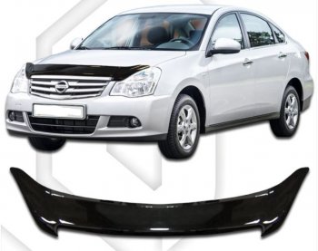 Дефлектор капота CA-Plastic Nissan Almera G15 седан (2012-2019)