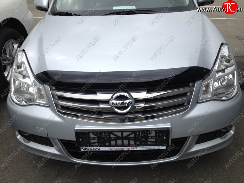 3 299 р. Дефлектор капота NovLine-Autofamily Nissan Almera G15 седан (2012-2019)  с доставкой в г. Майкоп