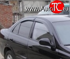 1 899 р. Дефлекторы окон (ветровики) Novline 4 шт. Nissan Almera G15 седан (2012-2019)  с доставкой в г. Майкоп