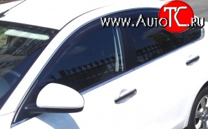 999 р. Комплект дефлекторов окон (ветровиков) 4 шт. (седан) Russtal Nissan Almera G15 седан (2012-2019)  с доставкой в г. Майкоп