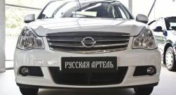 2 159 р. Защитная сетка решетки переднего бампера РА Nissan Almera G15 седан (2012-2019)  с доставкой в г. Майкоп. Увеличить фотографию 2