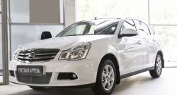 2 159 р. Защитная сетка решетки переднего бампера РА Nissan Almera G15 седан (2012-2019)  с доставкой в г. Майкоп. Увеличить фотографию 3