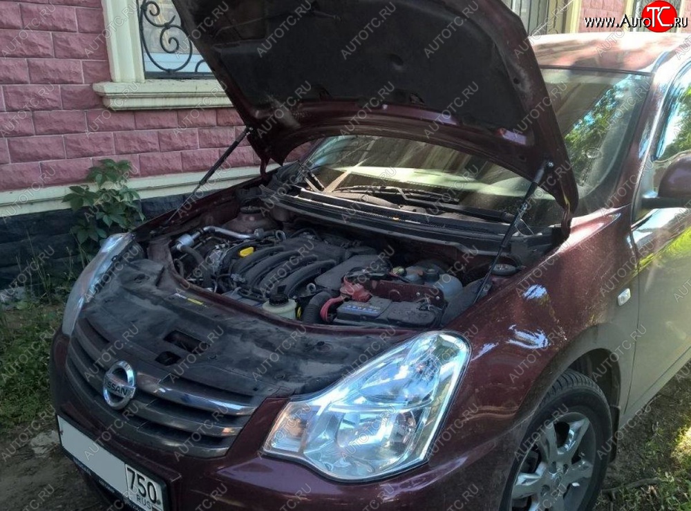 2 199 р. Газовые упоры капота Berkut Nissan Almera G15 седан (2012-2019)  с доставкой в г. Майкоп