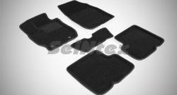Износостойкие коврики в салон 3D NISSAN ALMERA IV черные (компл) Nissan Almera  G15 (2012-2019) седан