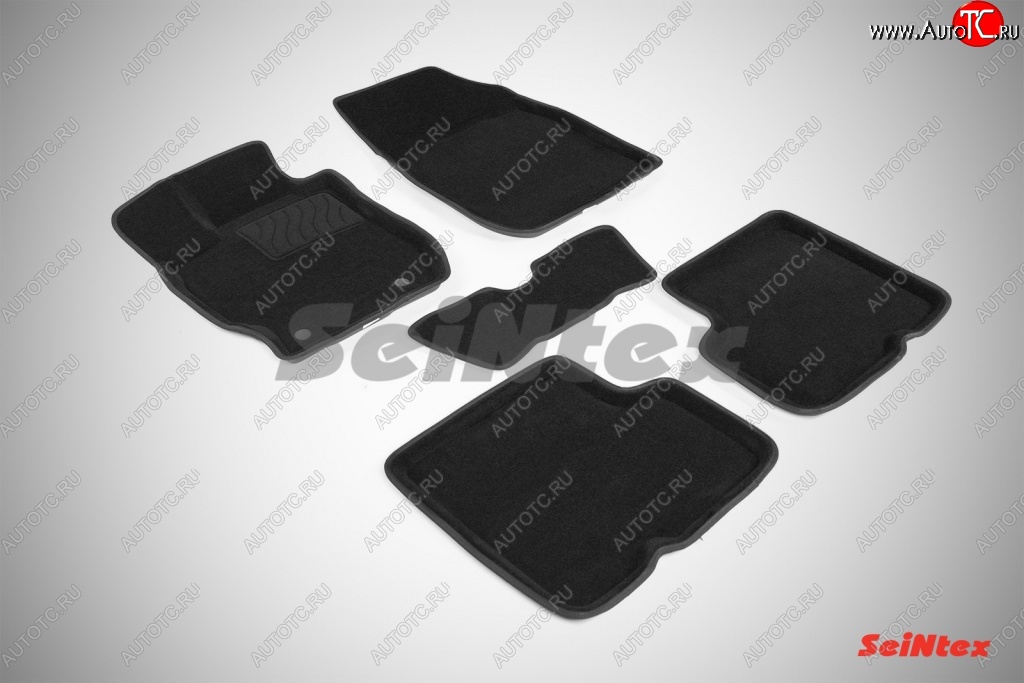 4 999 р. Износостойкие коврики в салон 3D NISSAN ALMERA IV черные (компл)  Nissan Almera  G15 (2012-2019) седан  с доставкой в г. Майкоп