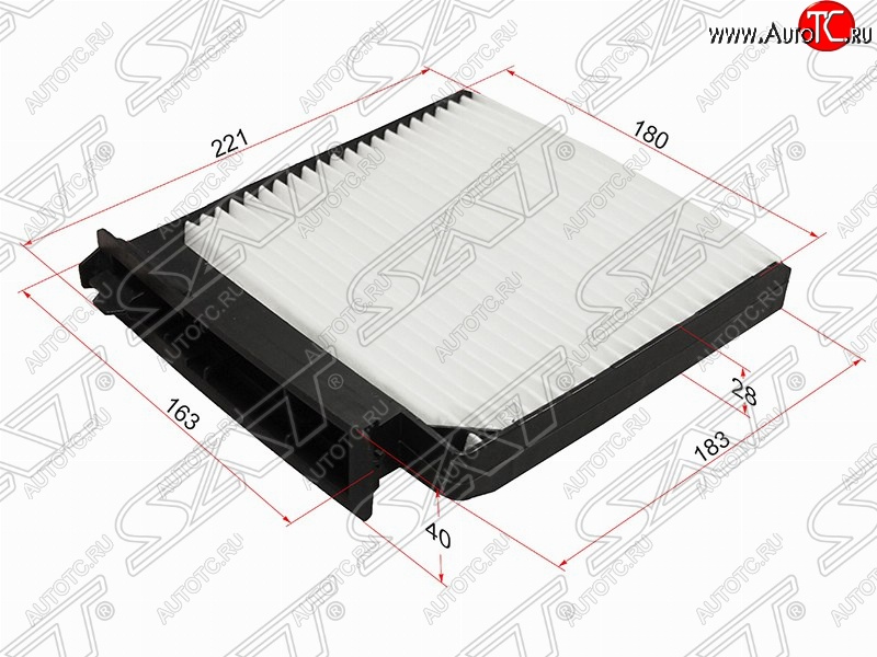 289 р. Фильтр салонный SAT (221/183х180/163х40 mm)  Nissan Almera  G15 (2012-2019), Nissan Micra  K12 (2002-2010), Nissan Note  1 (2004-2013), Nissan Terrano  D10 (2013-2022), Renault Clio ( CB,  BB,  KR,  CR,  BR) (1998-2013), Renault Duster  HS (2010-2015), Renault Logan  1 (2004-2016), Renault Sandero  (BS) (2009-2014), Renault Sandero Stepway  (BS) (2010-2014), Renault Symbol  седан (2002-2008), Renault Twingo  2 (2007-2014)  с доставкой в г. Майкоп