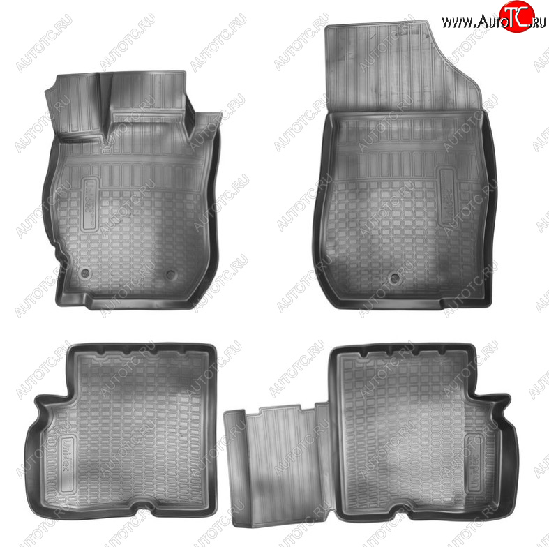 2 569 р. Комплект ковриков в салон Norplast 3D Nissan Almera G15 седан (2012-2019) (Цвет: черный)  с доставкой в г. Майкоп