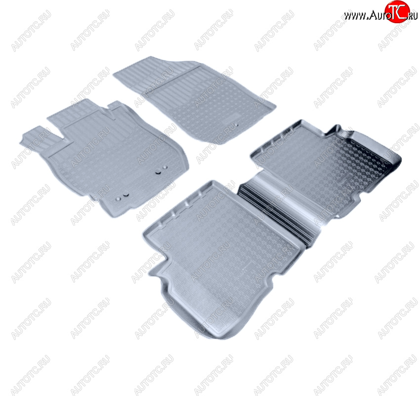 3 089 р. Коврики салона Norplast Unidec  Nissan Almera  G15 (2012-2019) седан (Цвет: серый)  с доставкой в г. Майкоп