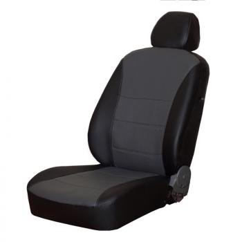 Чехлы сидений (экокожа, спл.) ПЕТРОВ Орегон Nissan Almera  G15 (2012-2019) седан (черный/серый)