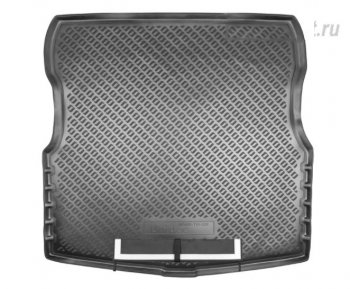 Коврик в багажник Norplast Unidec Nissan Almera  G15 (2012-2019) седан (Черный с фартуком)