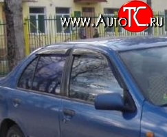 999 р. Комплект дефлекторов окон (ветровиков) 4 шт. (седан) Russtal Nissan Almera N15 седан дорестайлинг (1995-1998)  с доставкой в г. Майкоп