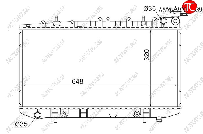 5 549 р. Радиатор двигателя (пластинчатый, МКПП/АКПП) SAT Nissan Almera N15 седан дорестайлинг (1995-1998)  с доставкой в г. Майкоп