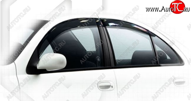 1 899 р. Дефлектора окон CA-Plastiс Nissan Almera Classic седан B10 (2006-2013) (Classic полупрозрачный, Без хром.молдинга)  с доставкой в г. Майкоп