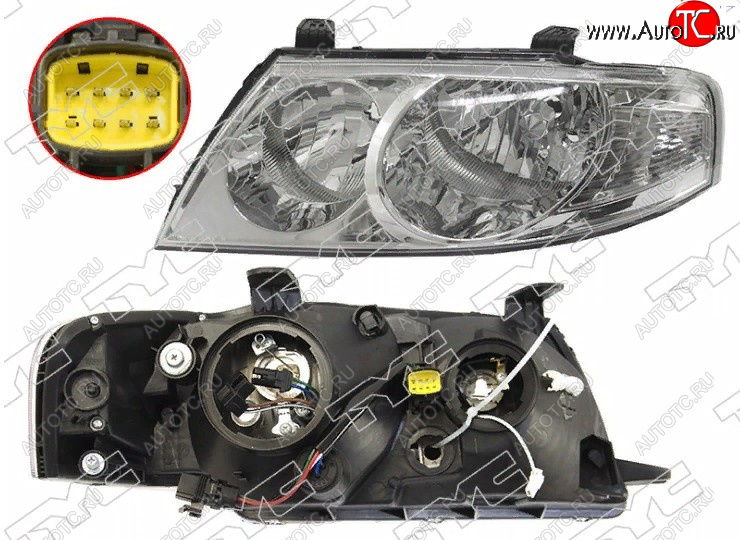 9 299 р. Левая фара передняя TYC (под электрокорректор) Nissan Almera Classic седан B10 (2006-2013)  с доставкой в г. Майкоп