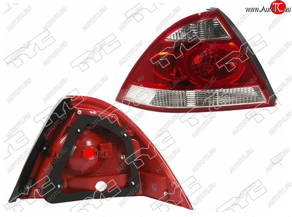 5 299 р. Левый фонарь задний (EURO) TYC Nissan Almera Classic седан B10 (2006-2013)  с доставкой в г. Майкоп