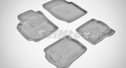 Износостойкие коврики в салон 3D NISSAN ALMERA CL серые (компл) Nissan Almera Classic  седан (2006-2013) B10