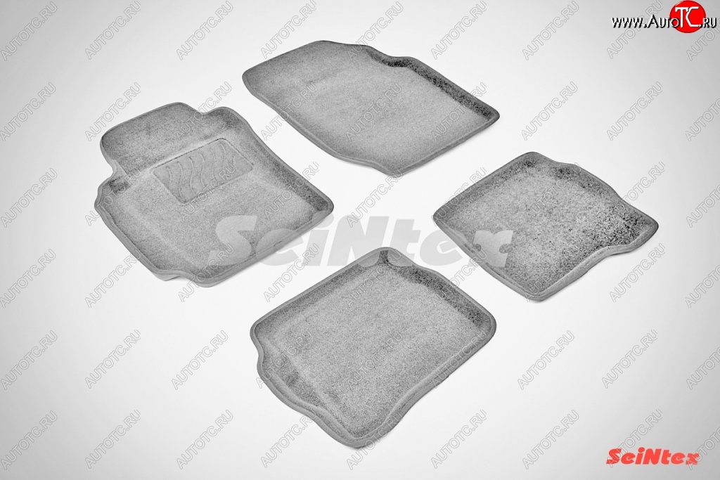 6 049 р. Износостойкие коврики в салон 3D NISSAN ALMERA CL серые (компл) Nissan Almera Classic седан B10 (2006-2013)  с доставкой в г. Майкоп