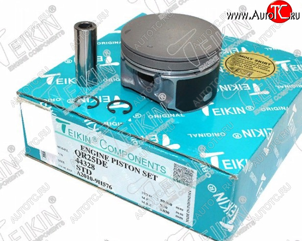 9 249 р. Комплект поршней с пальцами TEIKIN (Ø89 мм, QR25DE) Nissan Rogue T32 дорестайлинг (2007-2010)  с доставкой в г. Майкоп